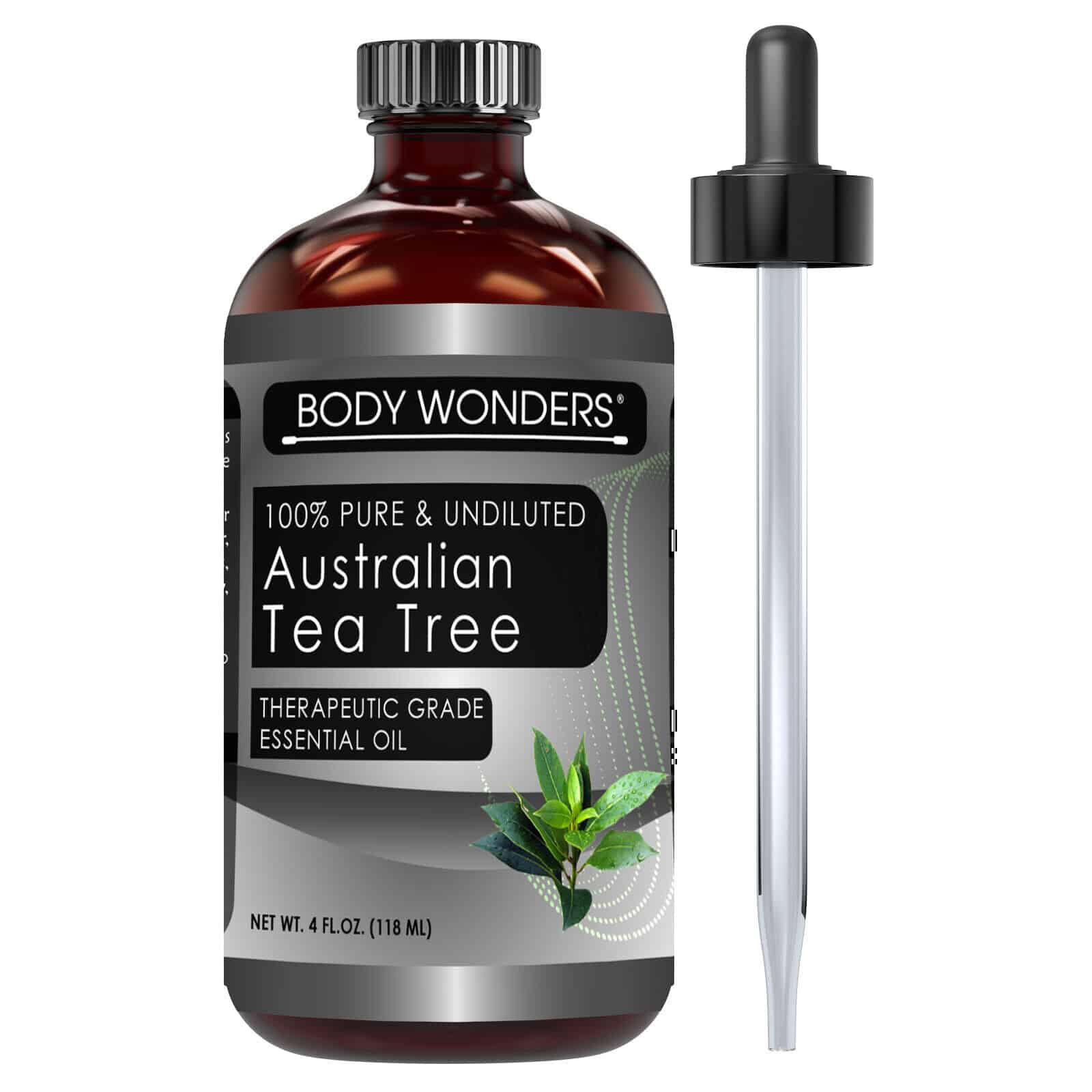 100% Pure Australian Tea Tree Oil, Natural Remedy for Acne, Nail Fungus ...