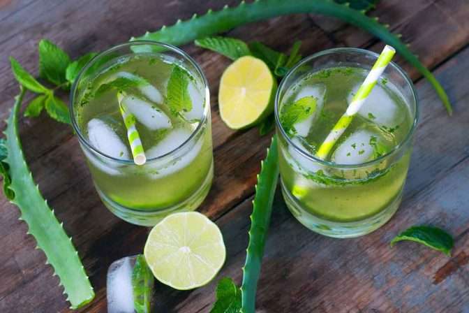 Aloe Vera and Lime Drink Recipe for Heartburn