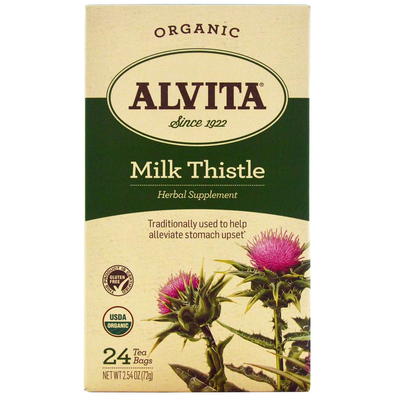 Alvita Organic Herbal Tea, Milk Thistle