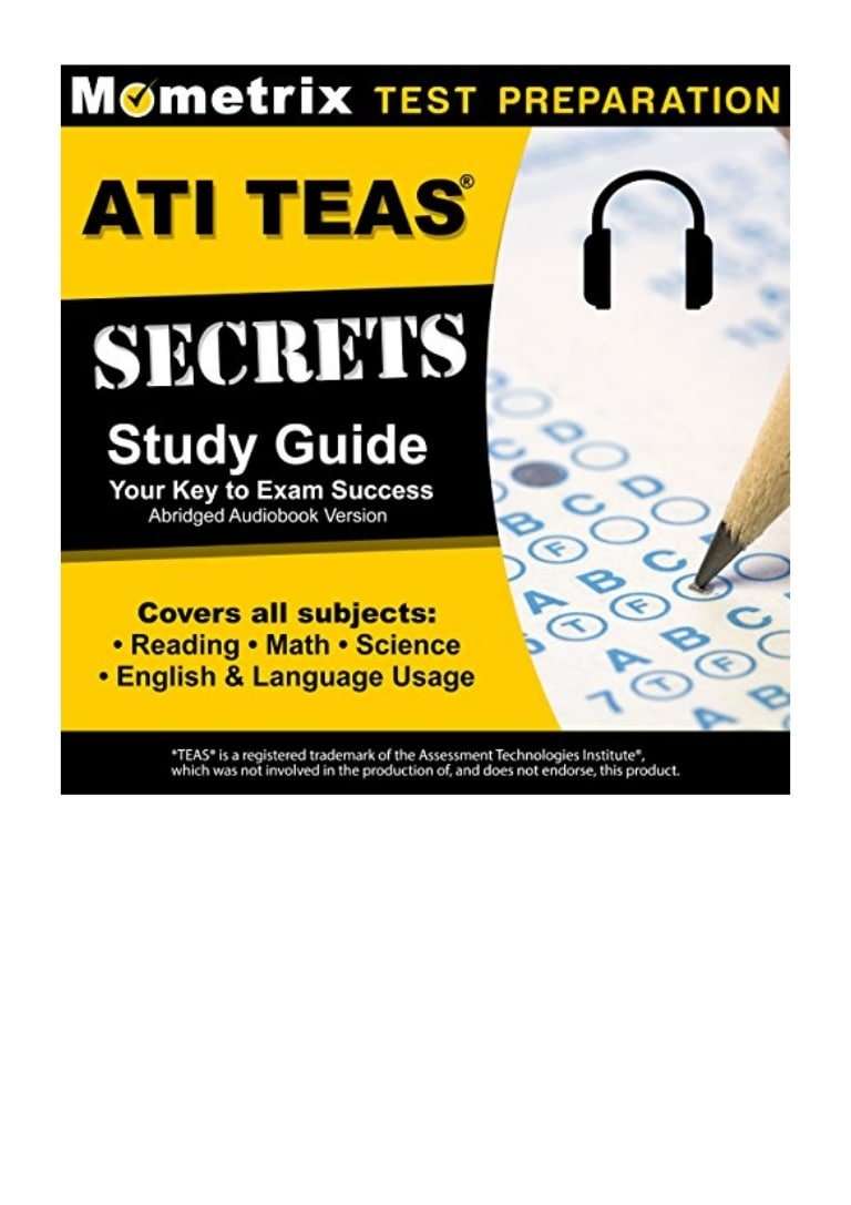 ATI TEAS Secrets Study Guide, Sixth Edition Abridged PDF ...