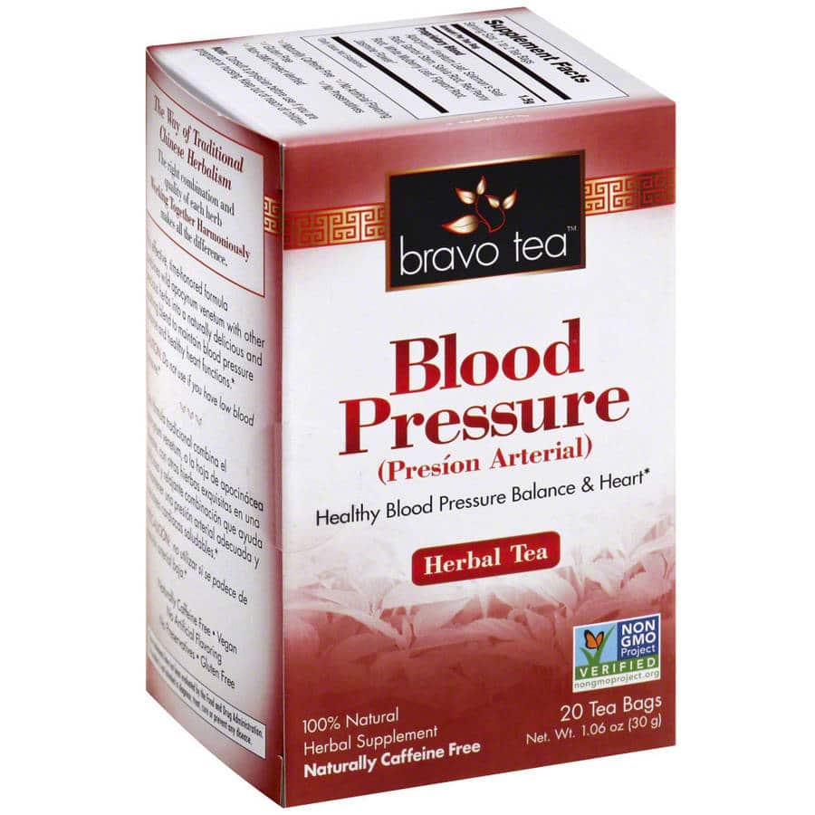 Bravo Teas Blood Pressure Herbal Tea, 20 ct, (Pack of 6)