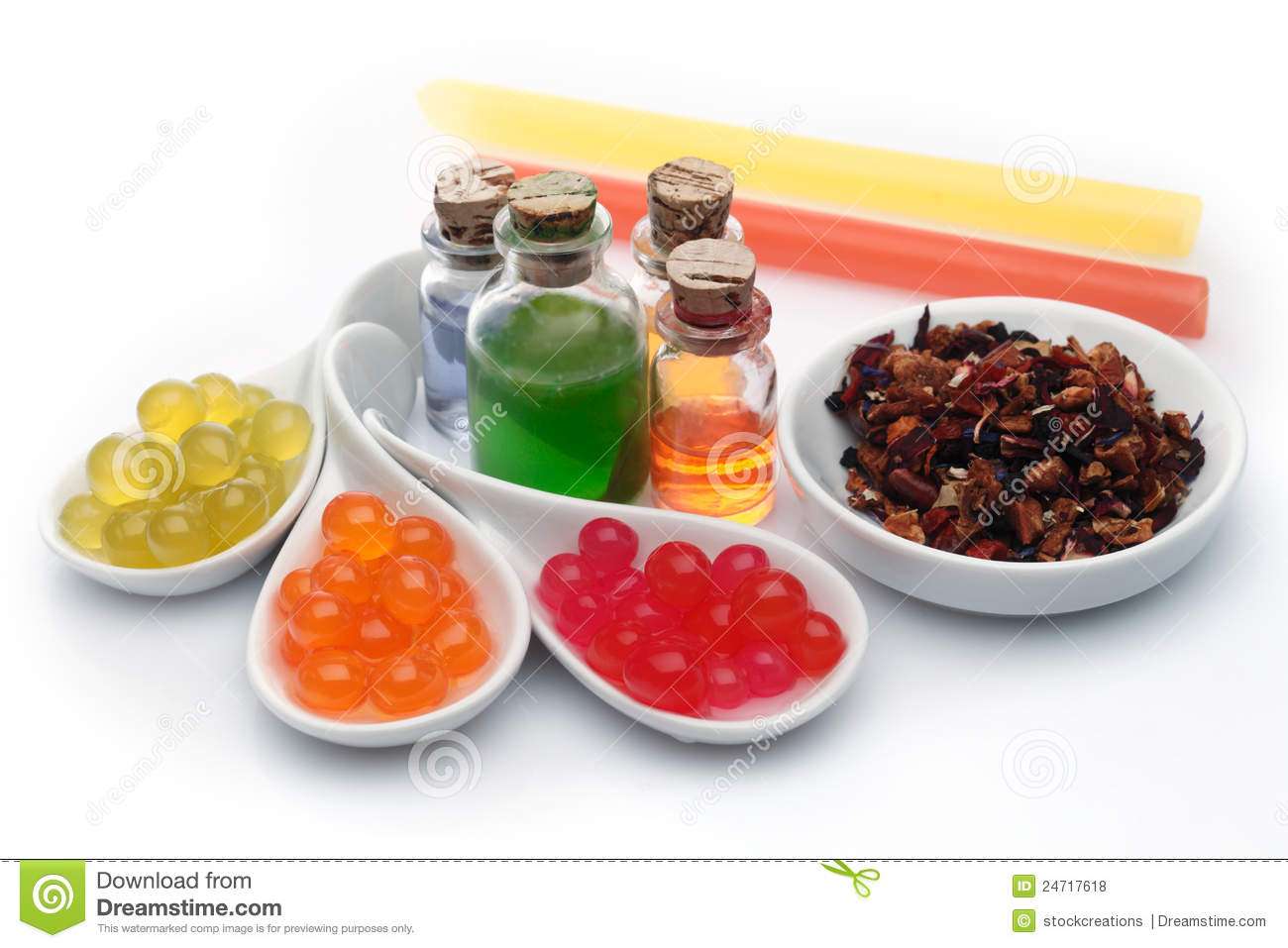Bubble tea ingredients stock photo. Image of bubble, food ...