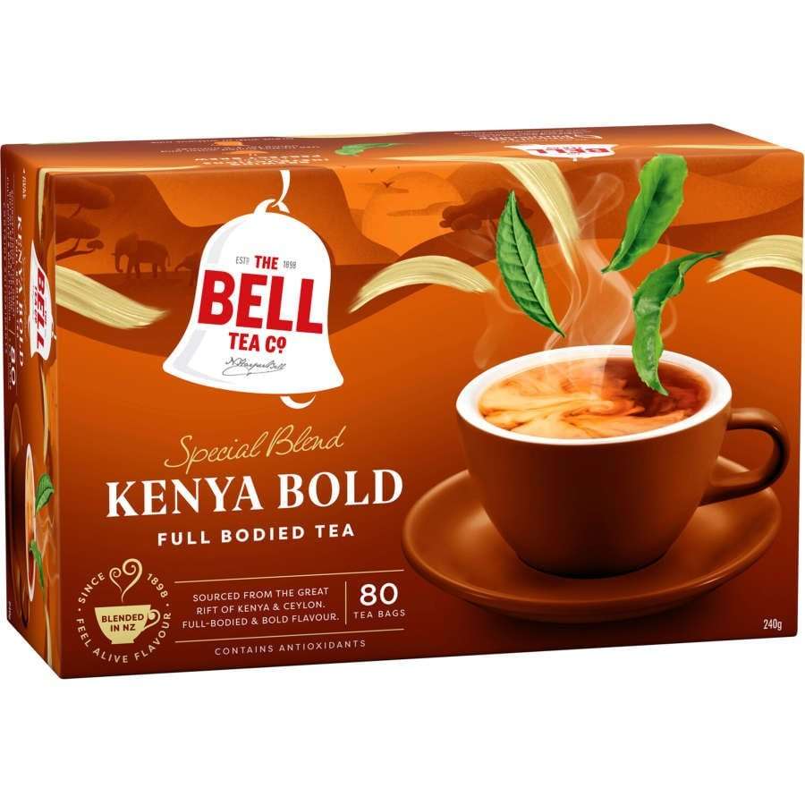 Buy bell tea bags kenya bold 80pk online at countdown.co.nz