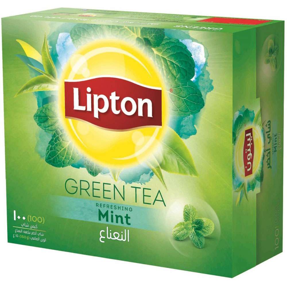 Buy Lipton Green Tea with Mint (pkt/100pcs) Online @ AED19.75 from Bayzon