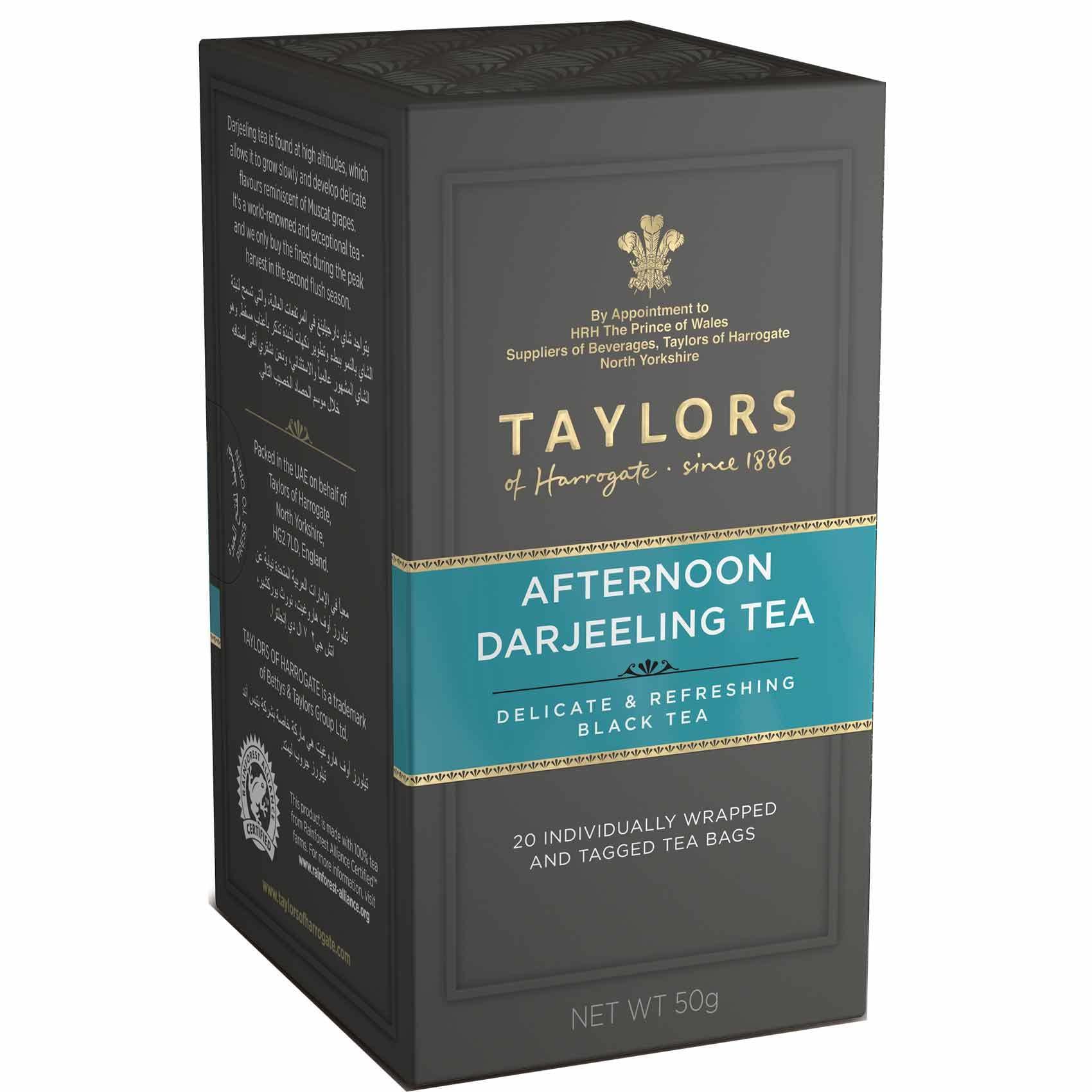 Buy Taylors Afternoon Darjeeling Tea 20 Tea Bags Online