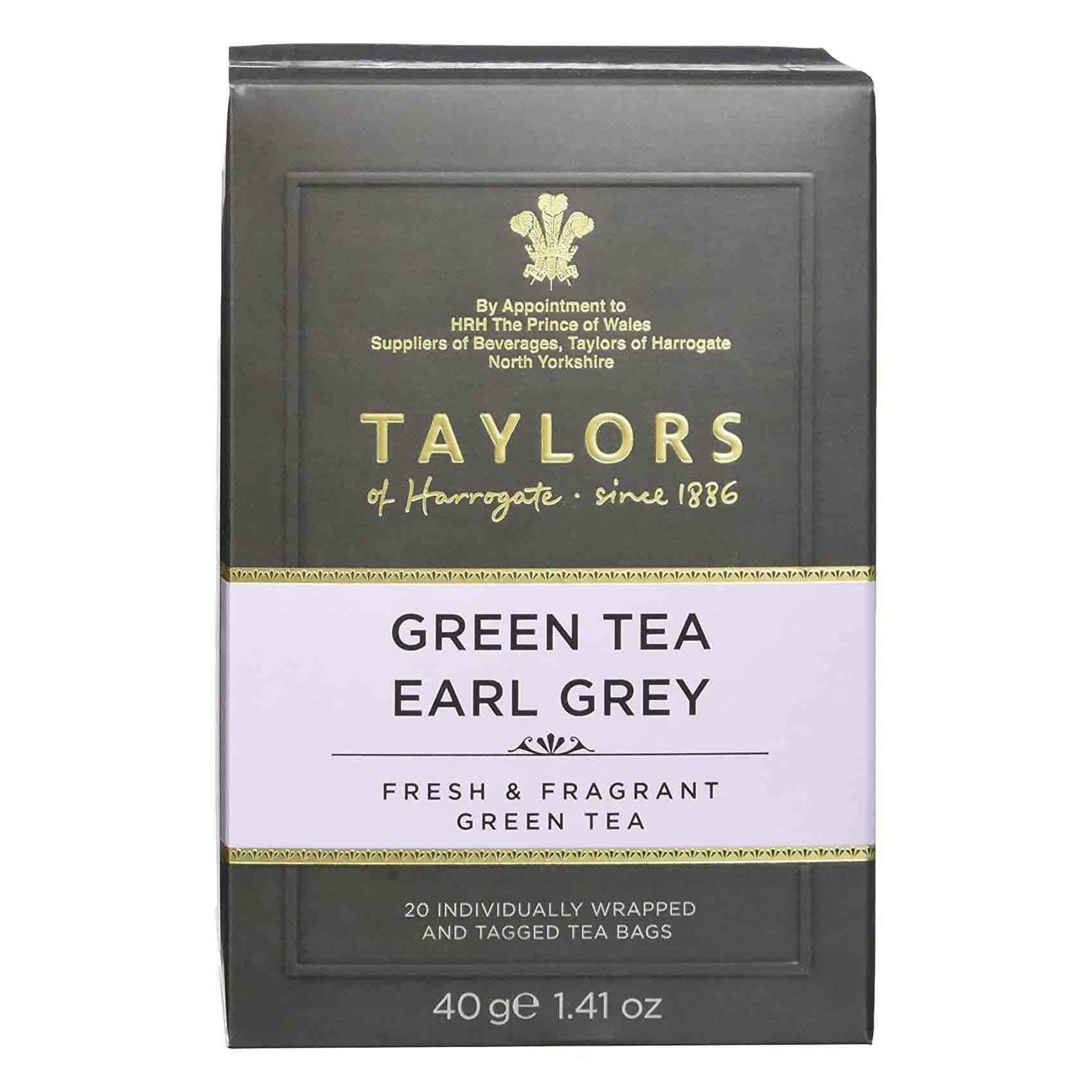 Buy Taylors Green Tea Earl Grey 6g x20 Online