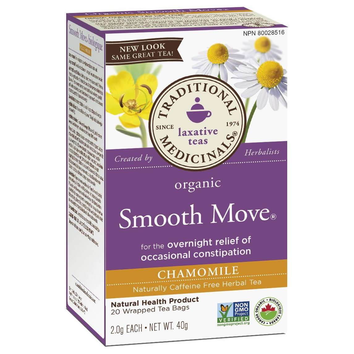 Buy Traditional Medicinals Organic Smooth Move Chamomile ...