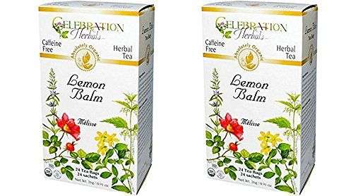 Celebration Herbals Lemon Balm Tea Bags 24 Count Pack of 2 ...