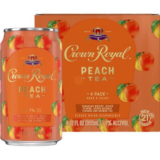 Crown Royal Peach &  Iced Tea Ready to Drink Cocktail
