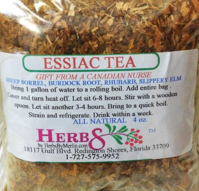 ESSIAC TEA Herbs by Merlin Organic leaf tea 4 oz Rene Caisse Recipe
