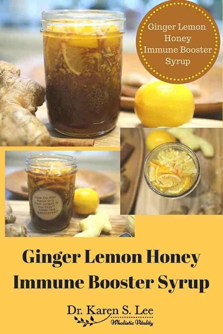 Ginger Lemon Honey Immune Booster Syrup