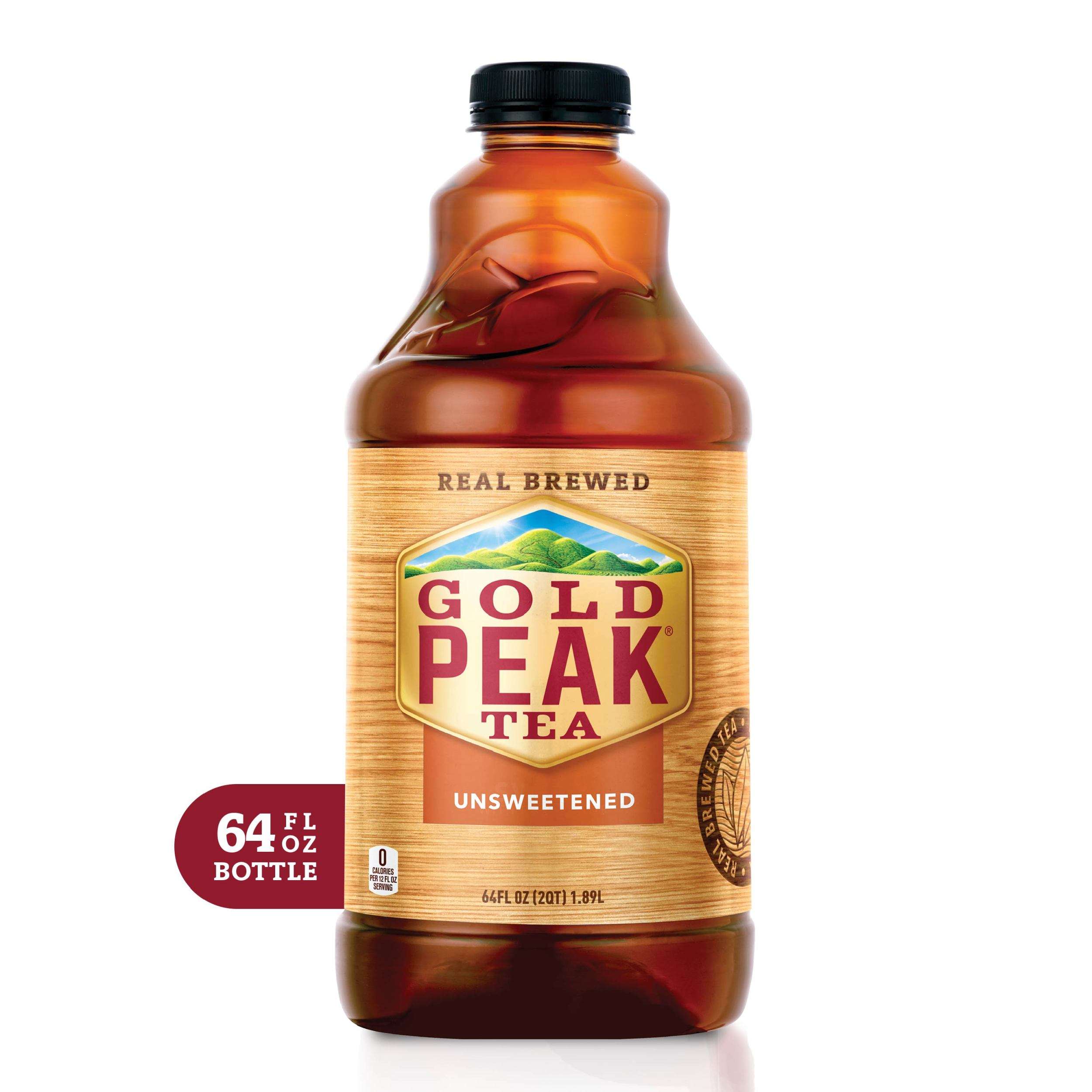 Gold Peak Unsweetened Black Iced Tea Drink, 64 fl oz ...