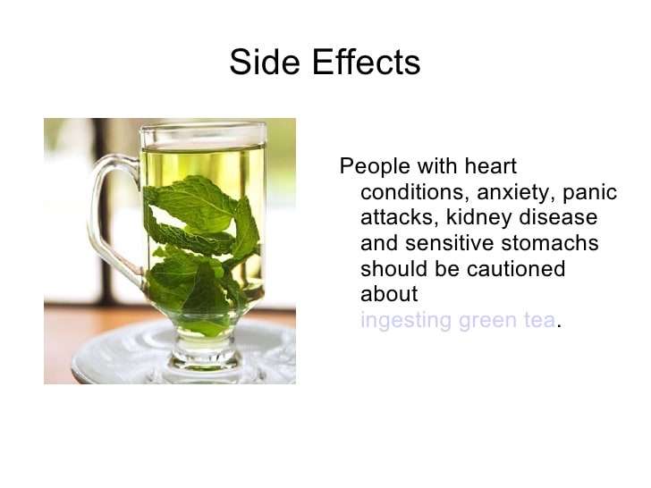 green tea with mint side effects