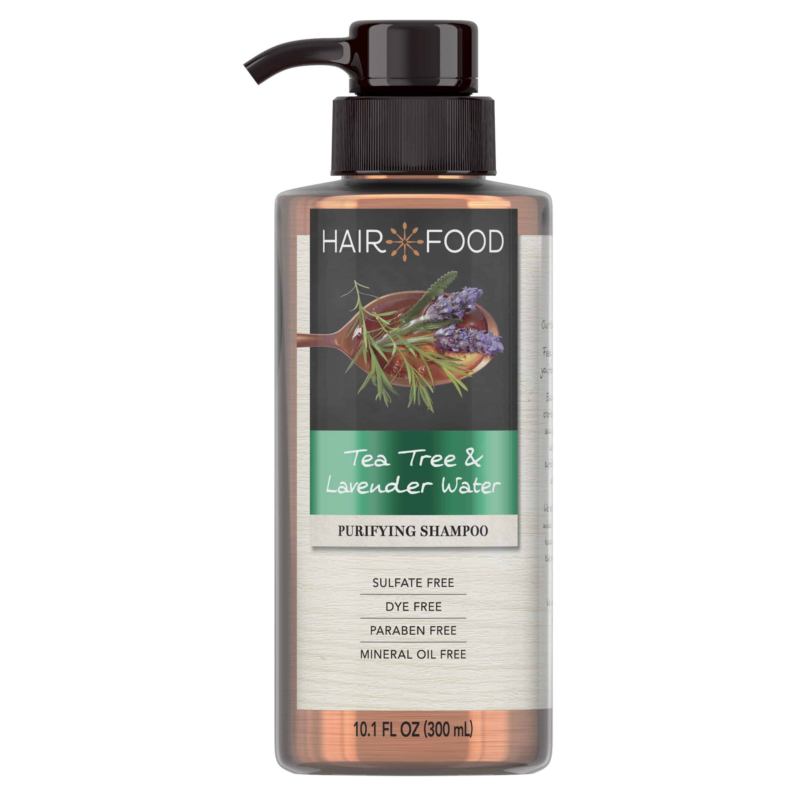 Hair Food Tea Tree &  Lavender Sulfate Free Shampoo, 10.1 fl oz, Dye ...