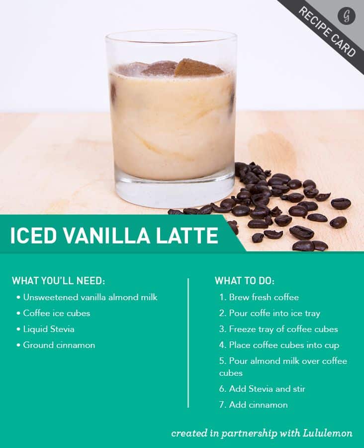Healthy vanilla iced latte