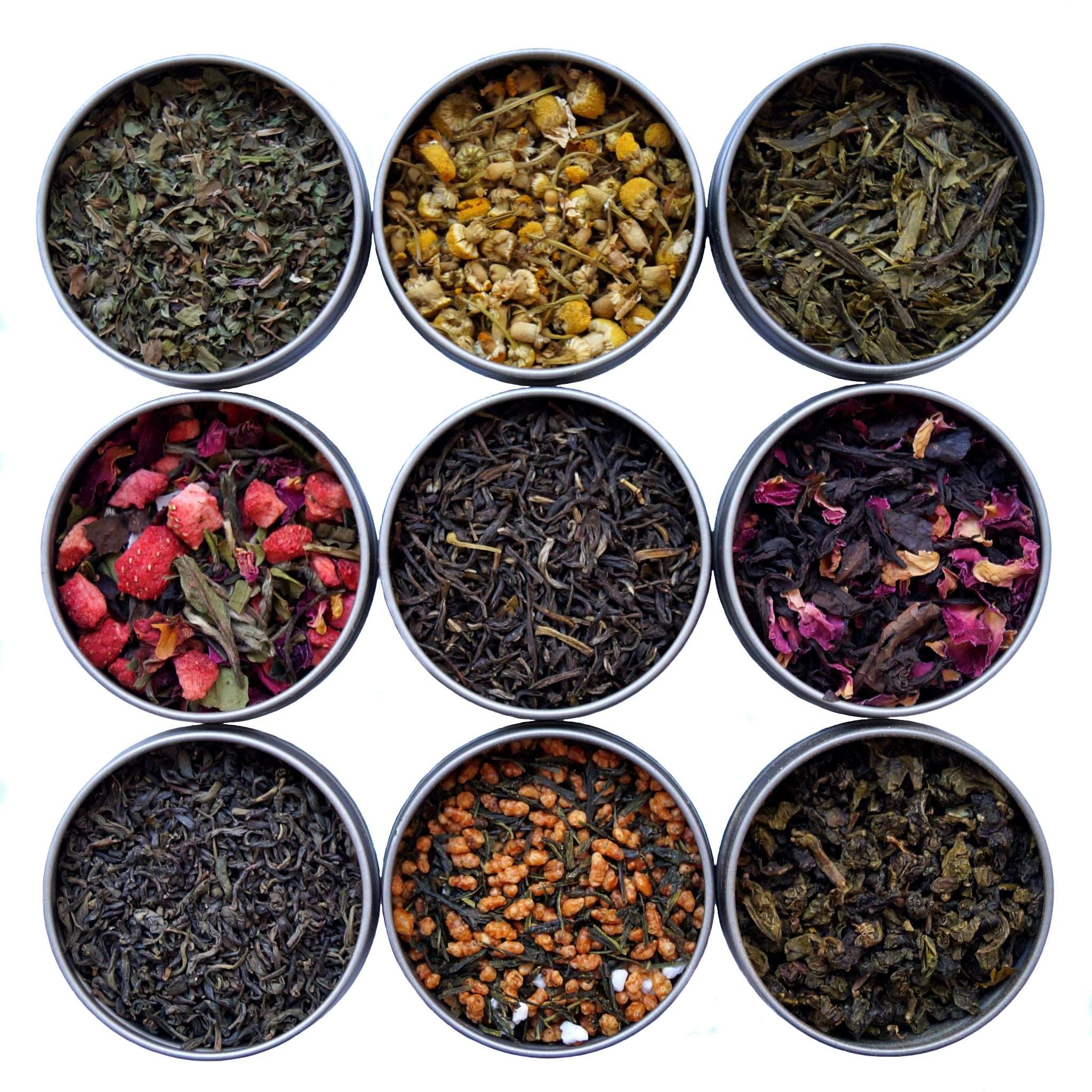 Heavenly Tea Leaves 9 Flavor Loose Leaf Tea Variety Pack, 9 Count ...
