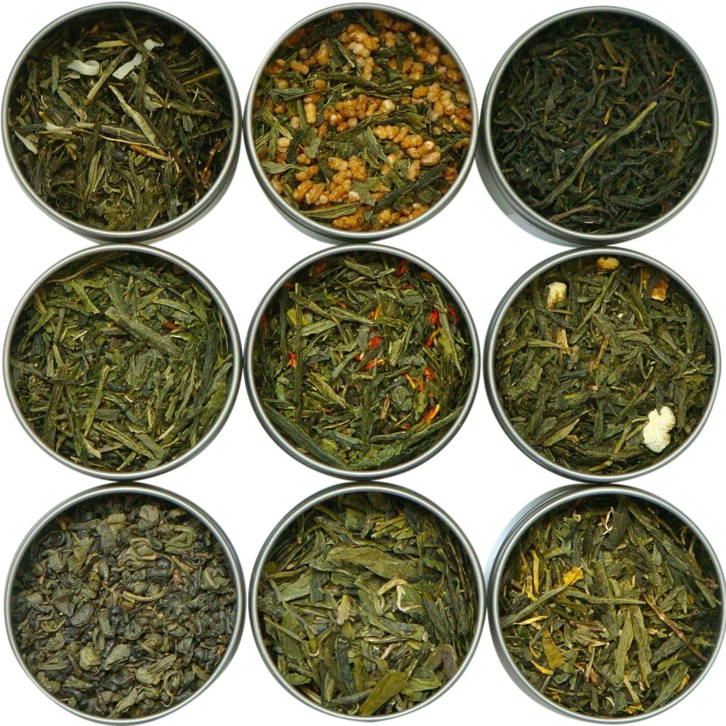 Heavenly Tea Leaves Assorted Green Tea Sampler Set, 9 Loose Leaf Green ...