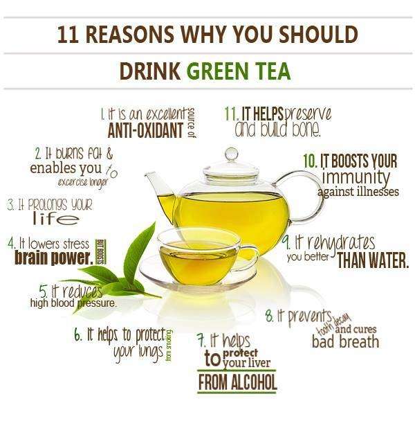 How does green tea help reduce fat?