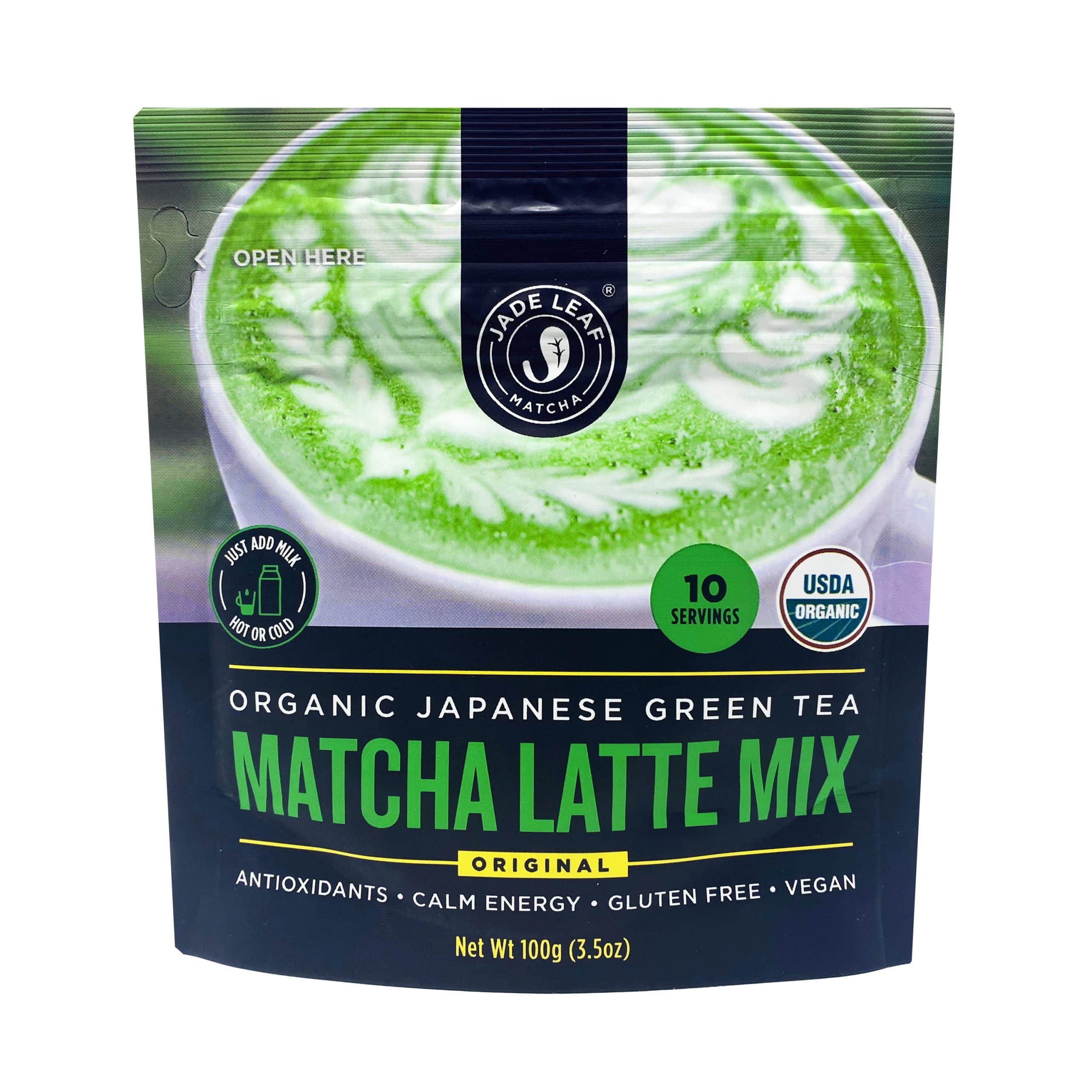 Jade Leaf Matcha, Organic Japanese Matcha Latte Mix, Powdered Tea, 3.5 ...