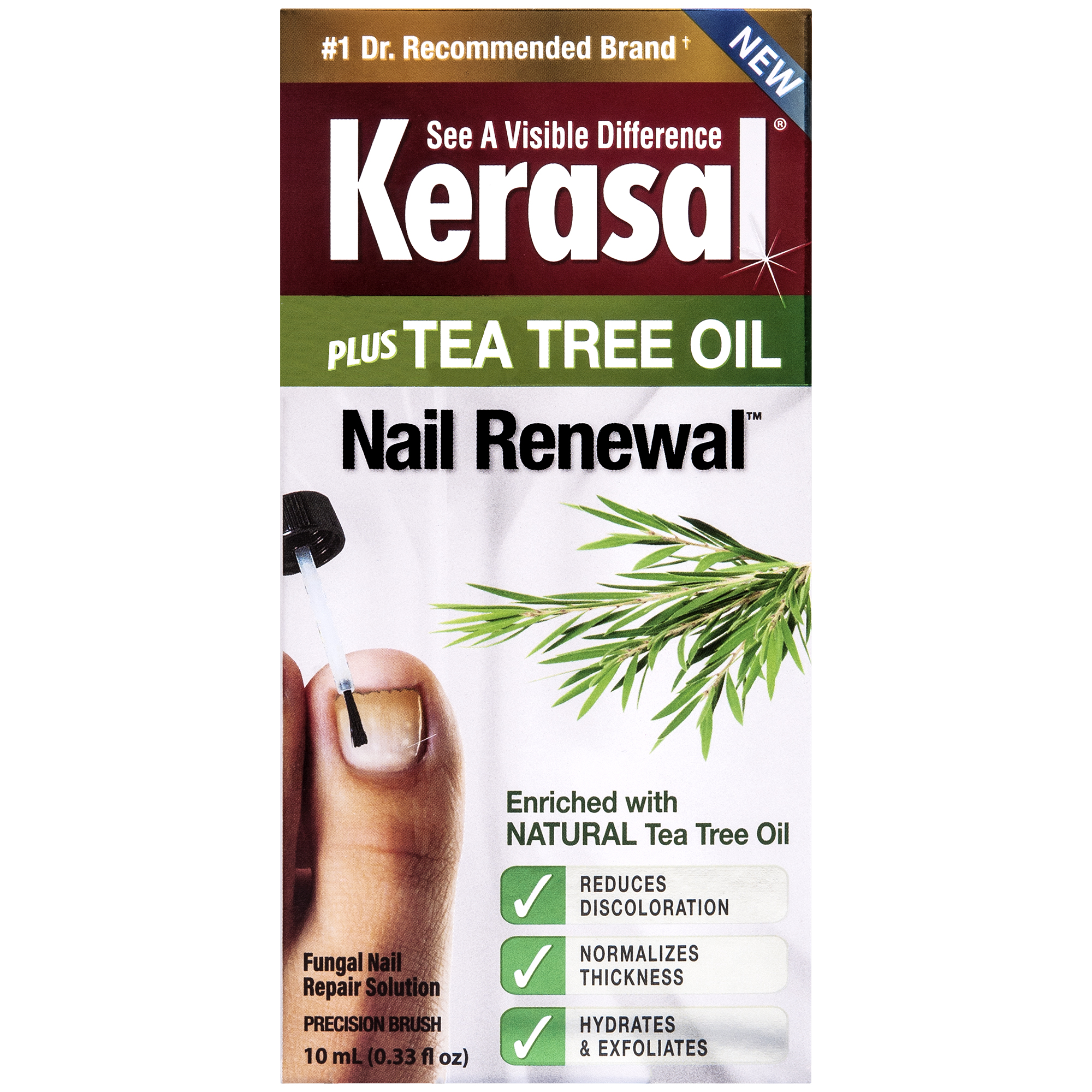 Kerasal Plus Tea Tree Oil Nail Renewal Fungal Nail Repair Solution ...