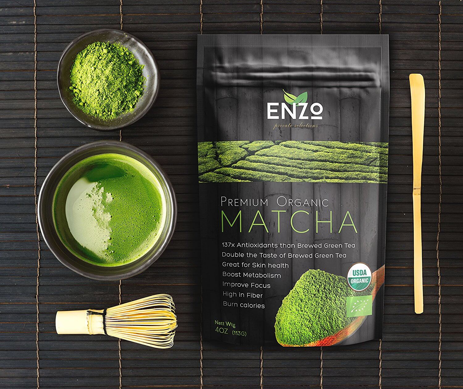 Matcha Green Tea Powder USDA Certified Maccha Classic Traditional ...