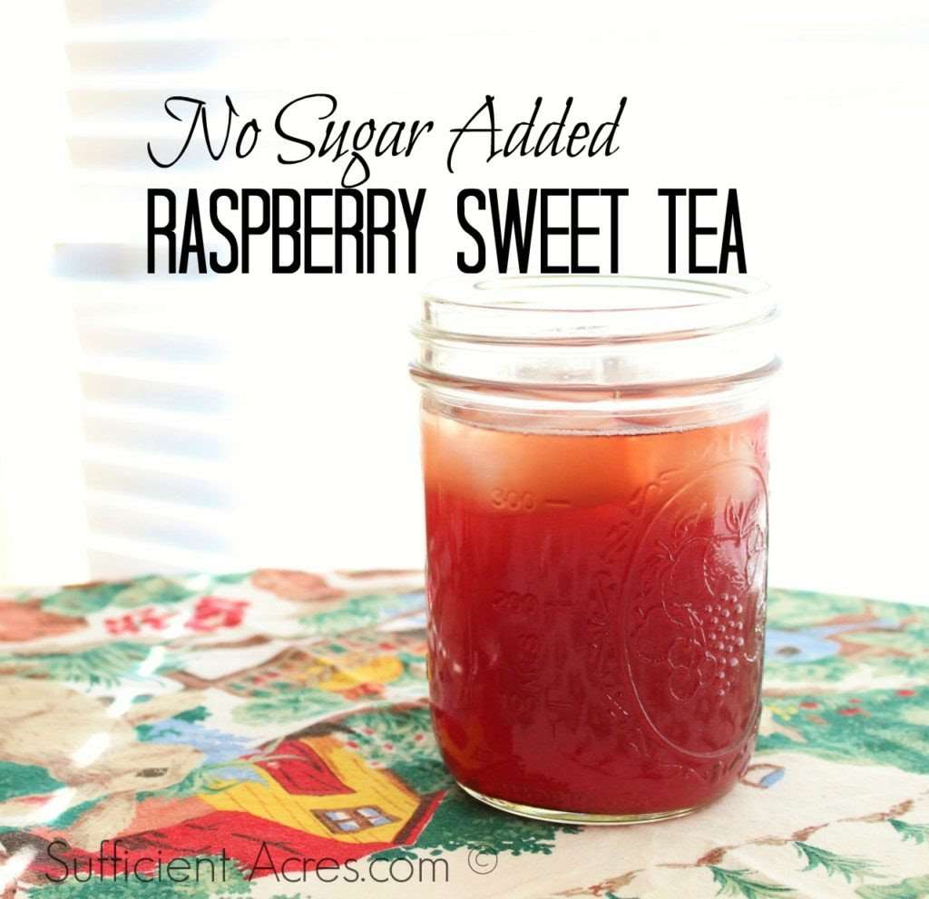 No Sugar Added Raspberry Sweet Tea
