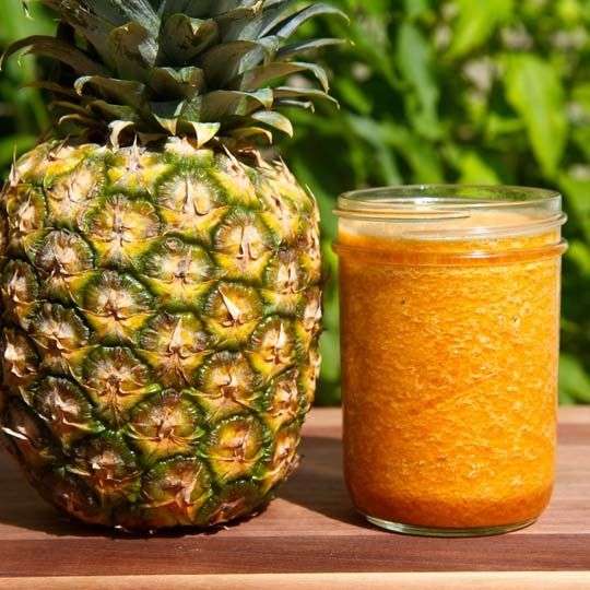 Pineapple, Turmeric, Ginger &  Cherry Drink to Help with Gout