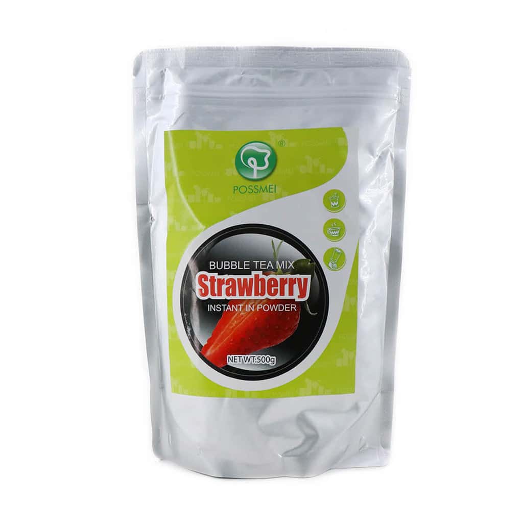 POSSMEI Bubble tea mix Strawberry Instant in powder 500g
