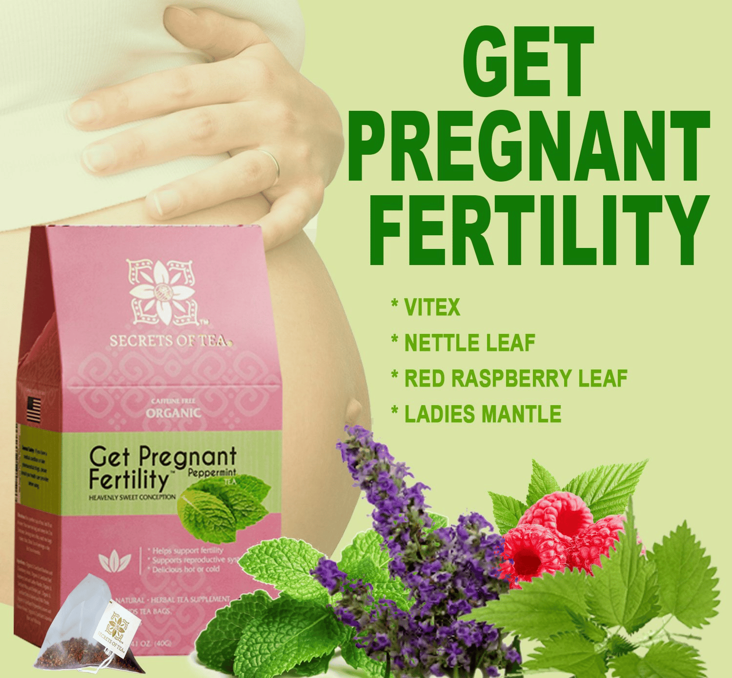 Pregnant Fertility Peppermint Tea