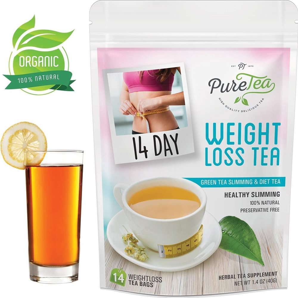 PureTea Detox Tea for Weight Loss, Best Slimming Tea and Appetite ...