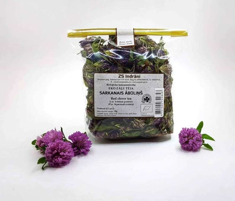 Red Clover. Dried Organic Herbal tea 30g.