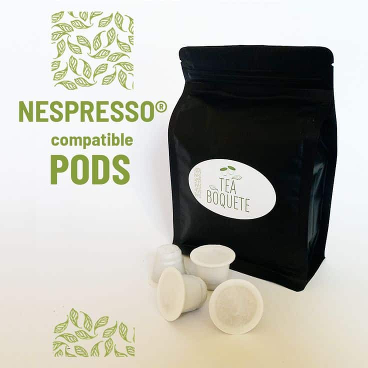 Set of tea pods Nespresso® compatible