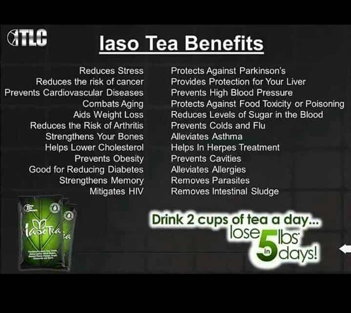 Some benifits of our awesome iaso tea....
