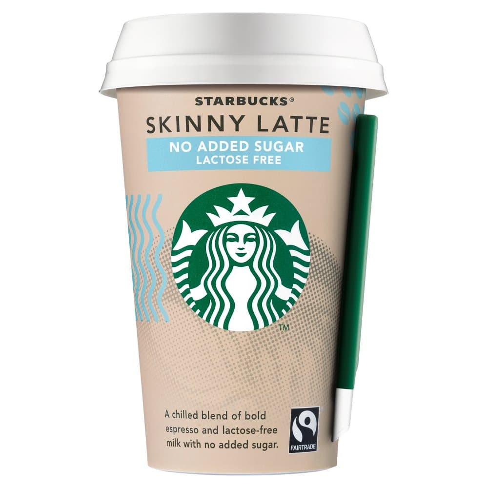 Starbucks Skinny Latte Lactose Free Flavoured Milk Iced Coffee 220ml ...