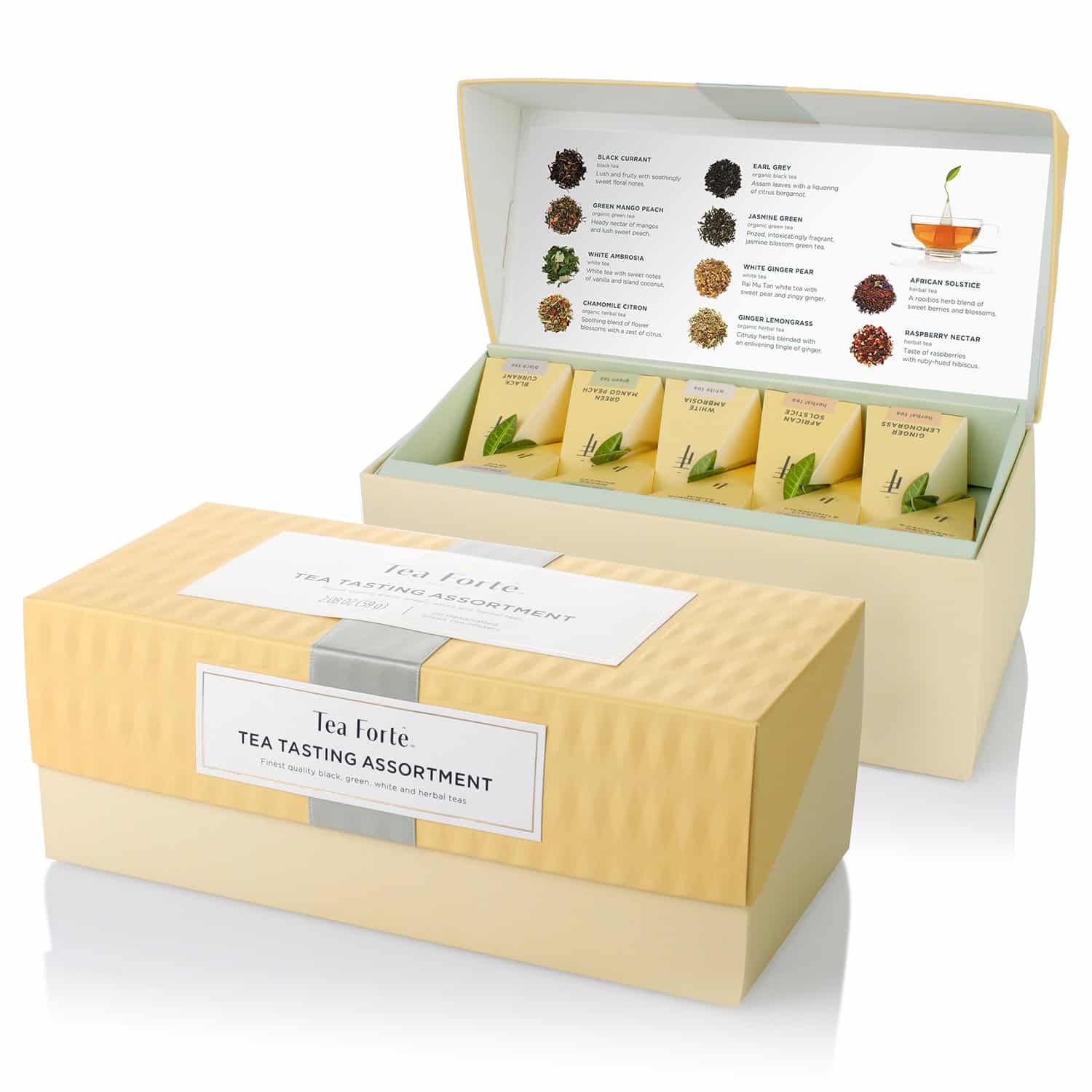 Tea Forte Tea Tasting Assortment Presentation Box Tea Sampler Gift Set ...
