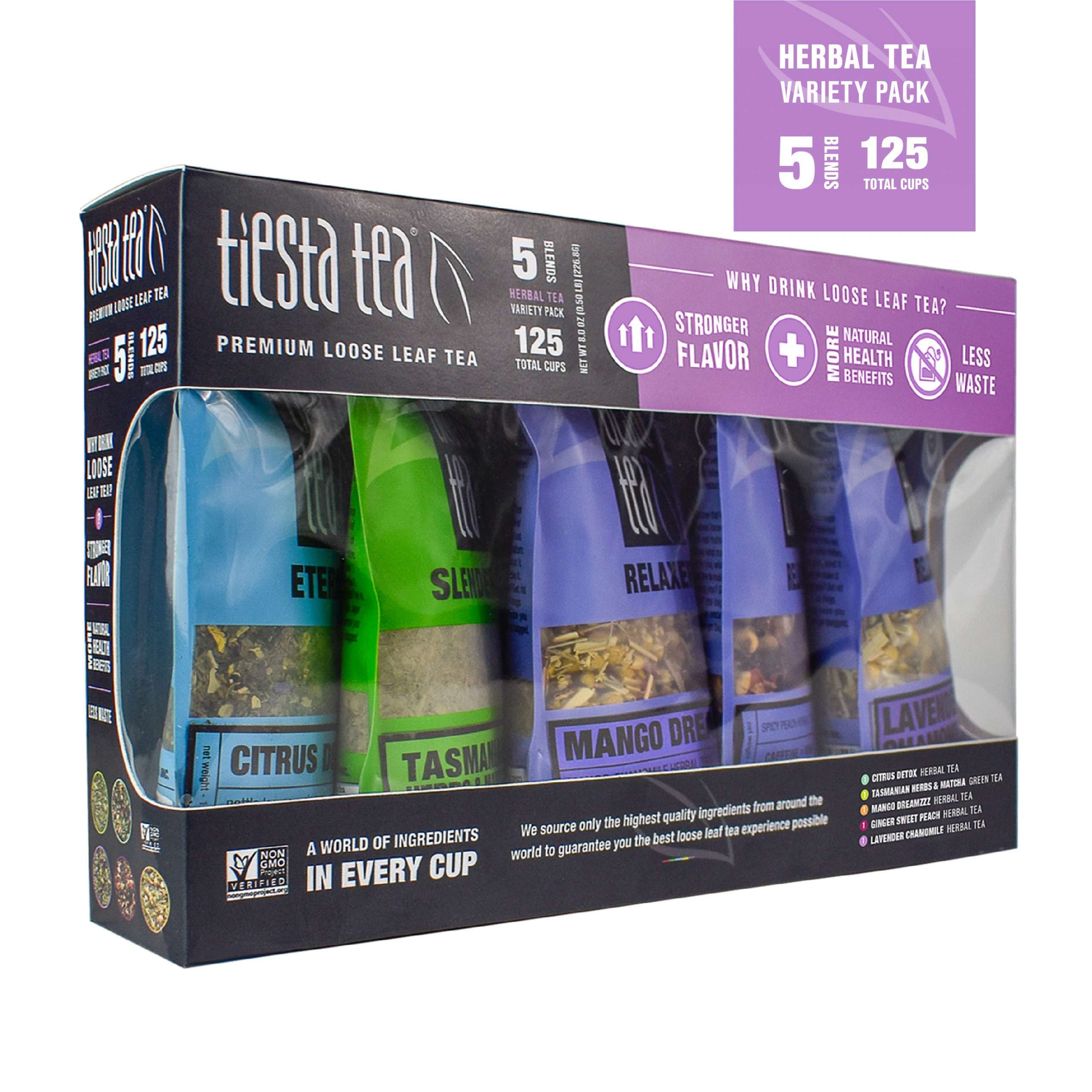 Tiesta Tea Herbal Tea Variety Pack, Loose Leaf Tea Variety Set, 5 Pack ...