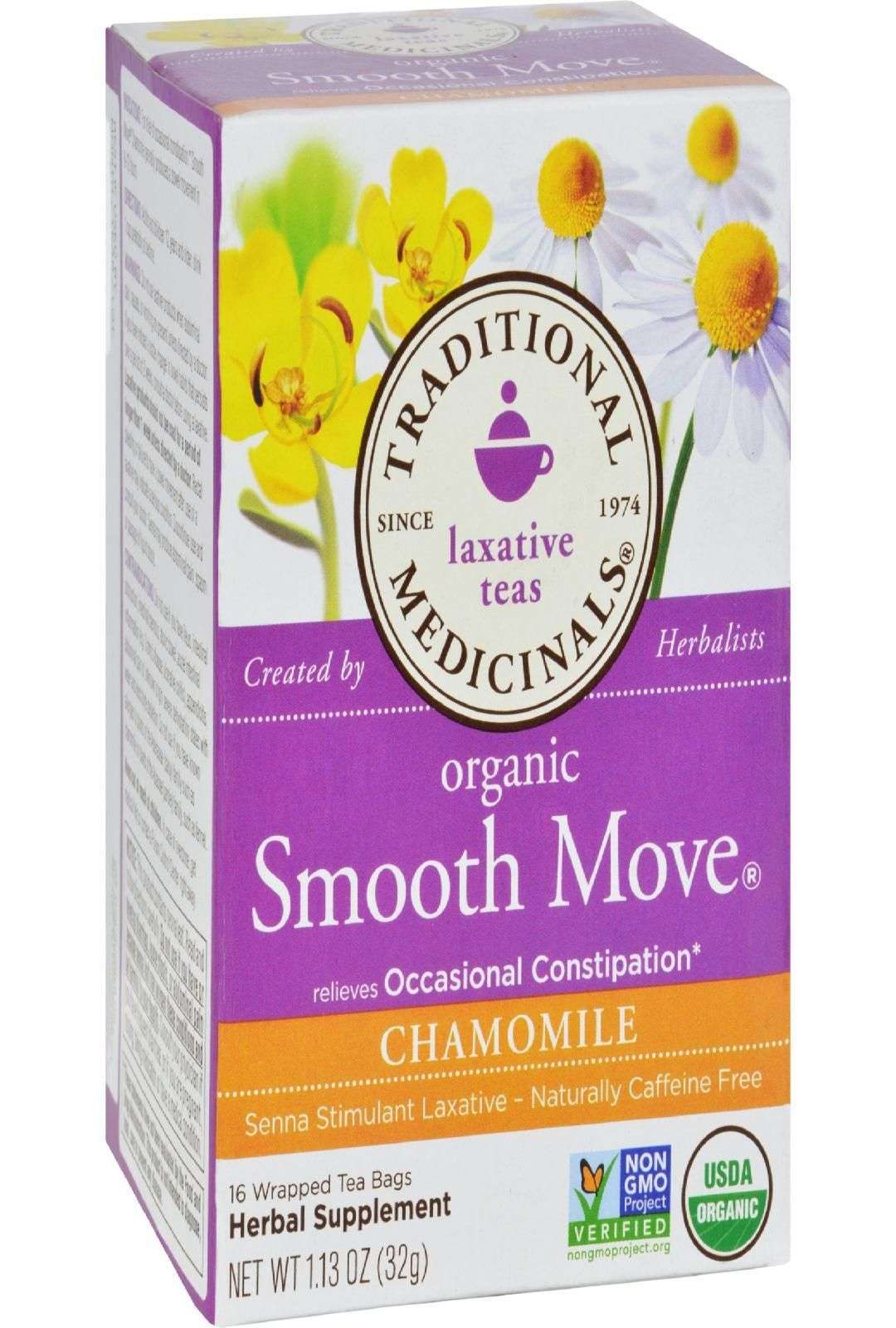 Traditional Medicinals Organic Smooth Move Chamomile ...