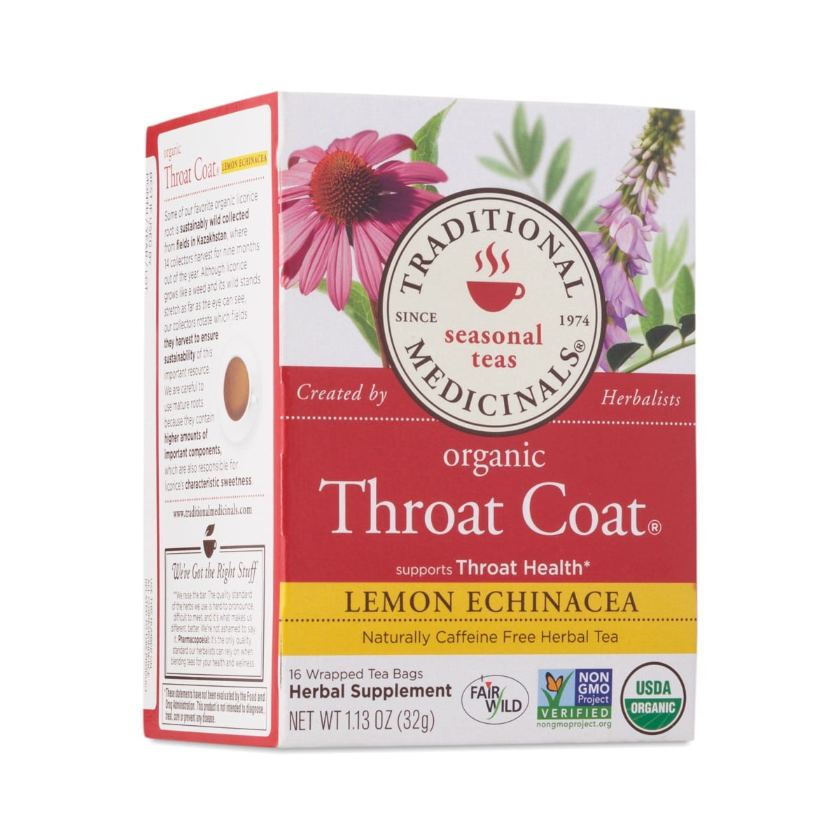 Traditional Medicinals Throat Coat® Lemon Echinacea Herbal Tea