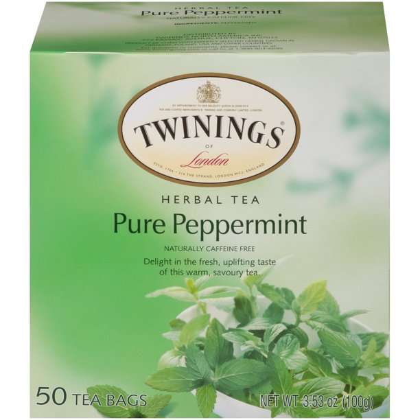 Twinings of London® Pure Peppermint Herbal Tea Bags 50 ct Box