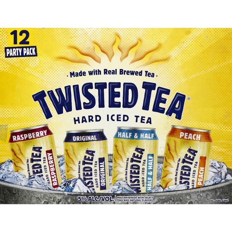 Twisted Tea Variety Party Pack, Hard Iced Tea (12 fl oz) from Total ...