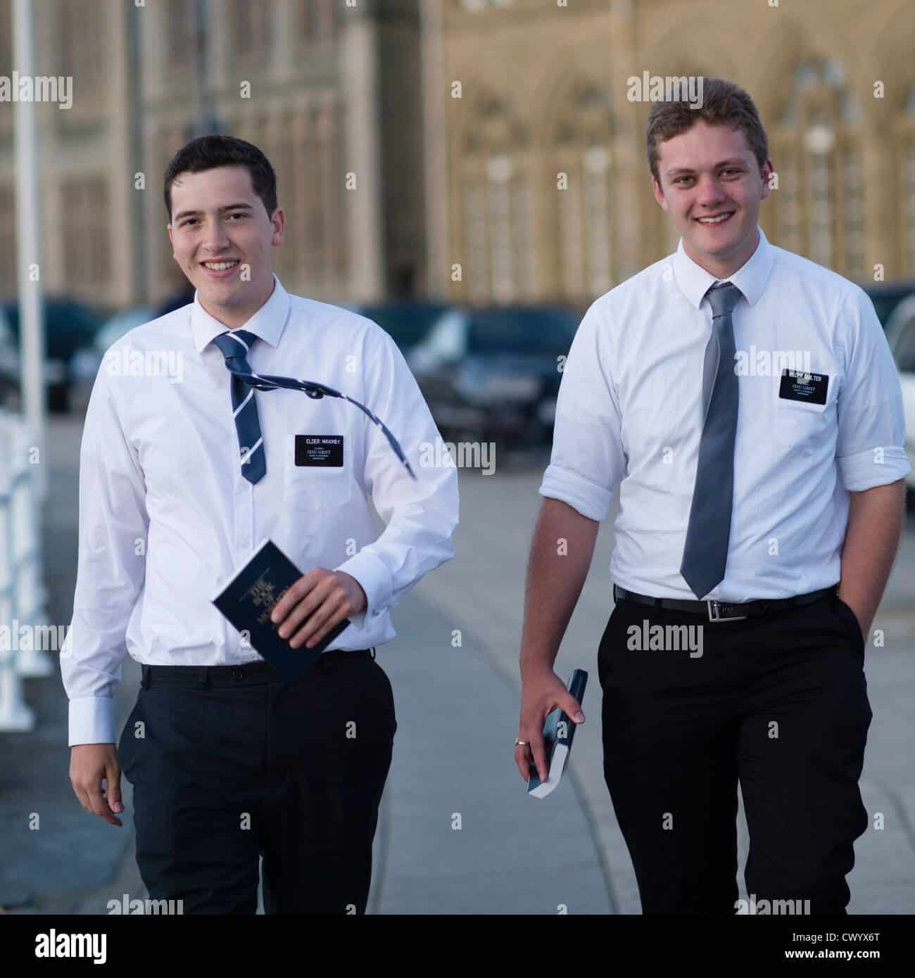 Two young Mormon (Church of Jesus Christ of Latter Day Saints ...