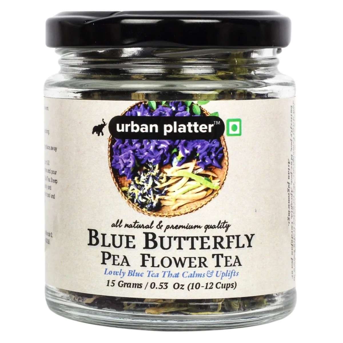 Urban Platter Blue Butterfly Pea Flower Tea, 15g / 0.53oz ...