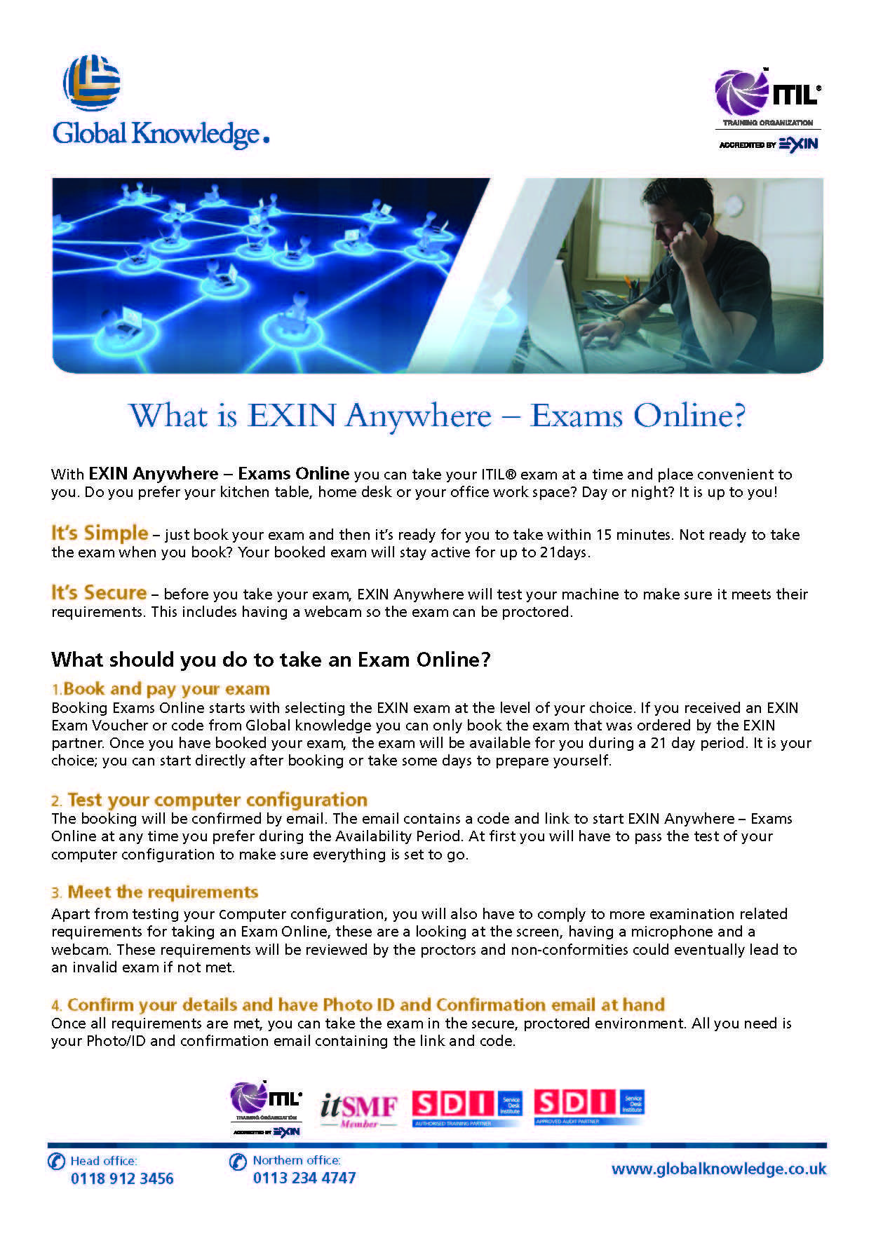 With EXIN Anywhere â Exams Online you can take your ITIL ...