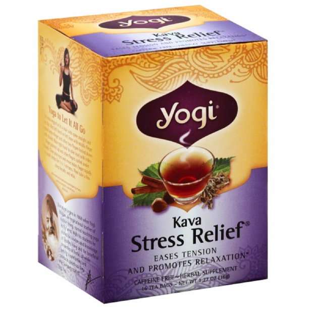 Yogi Stress Relief Kava Tea, 1.27 oz, (Pack of 6 ...