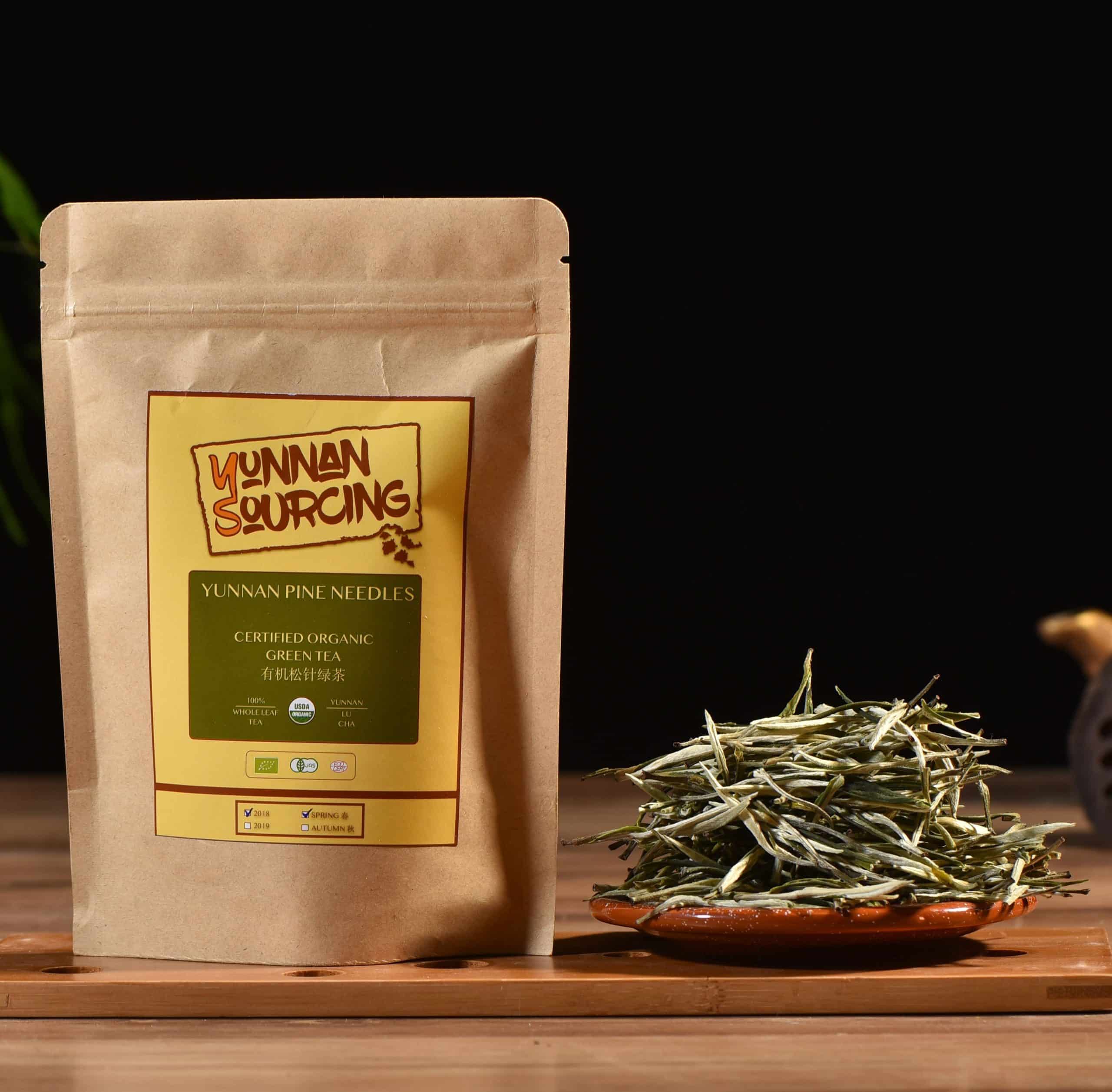 Yunnan Pine Needles Certified Organic Green Tea â Yunnan Sourcing Tea Shop